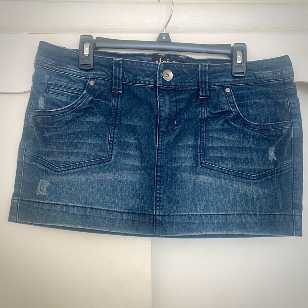 L.E.I. Vintage Denim Mini Skirt